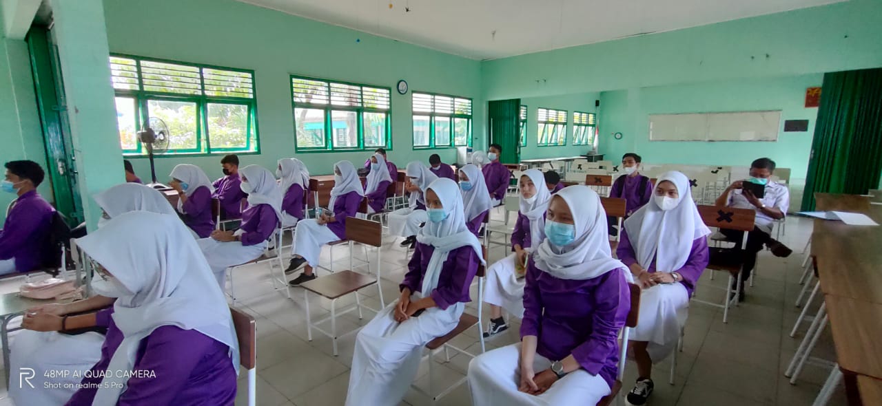 Sosialisasi Persiapan Pemebelajaran tatap muka dan sistem SeleksiMPTN 2021 dengan Siswa