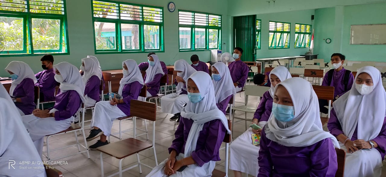 Sosialisasi Persiapan Pemebelajaran tatap muka dan sistem SeleksiMPTN 2021 dengan Siswa